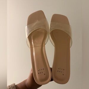 A New Day Women's Clear Strap Sandals